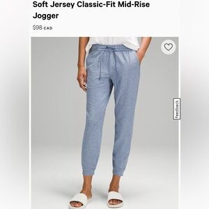Lululemon Soft Jersey Women’s Jogger size (8)